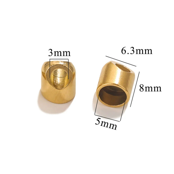 Stainless Steel Totem Geometric Vacuum Plated Leather Rope Connection Buckle Jewelry Accessories For Diy Bracelet And Foot Chain