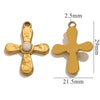 Stainless Steel Totem Inlay Cross Natural Stone Pendant Light Luxury Bohemia Accessories Pendant