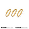 Stainless Steel Totem Irregular Border Connector Pendant Necklace Jewelry Accessories With Pvd Gold Electroplating