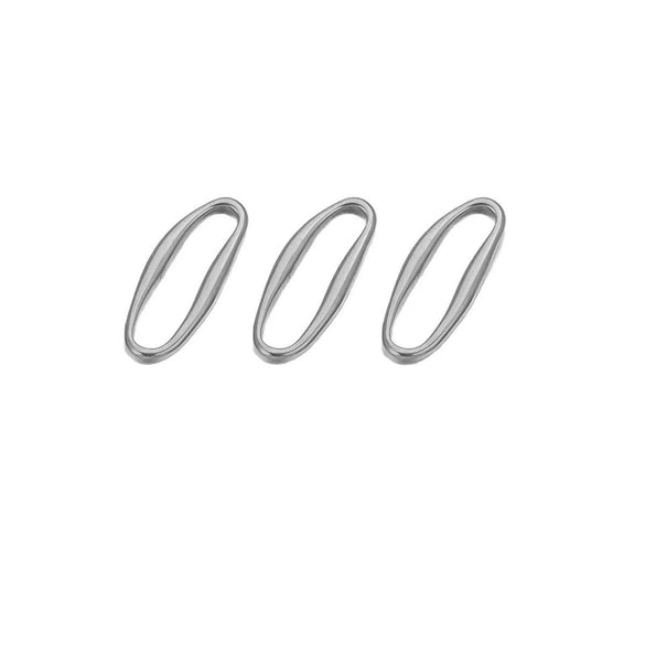 Stainless Steel Totem Irregular Border Connector Pendant Necklace Jewelry Accessories With Pvd Gold Electroplating