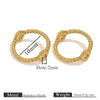 Stainless Steel Totem Pattern Double Hole Twist Bead Connecting Ring Rotating Jewelry Accessories With Electroplating