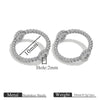 Stainless Steel Totem Pattern Double Hole Twist Bead Connecting Ring Rotating Jewelry Accessories With Electroplating
