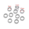 Stainless Steel Totem Pattern Electroplated Round Plane Closed Ring Spacer Loose Beads Jewelry Accessories