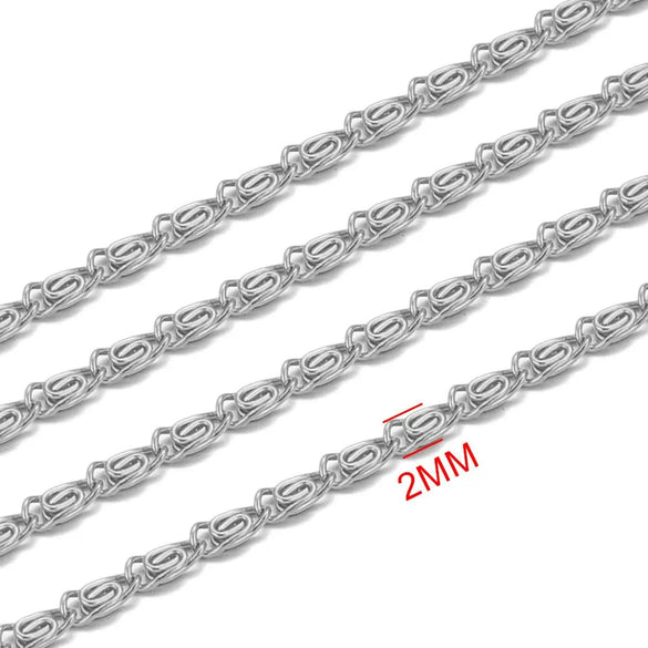 Stainless Steel Totem Pattern Hip Hop Style Handmade Jewelry Chain Making Supplies For Necklace And Bracelet Wholesale