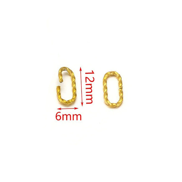 Stainless Steel Totem Twist Opening Loop Connector For Diy Jewelry Making Electroplated