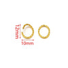 Stainless Steel Totem Twist Opening Loop Connector For Diy Jewelry Making Electroplated
