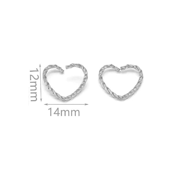 Stainless Steel Totem Twist Opening Loop Connector For Diy Jewelry Making Electroplated
