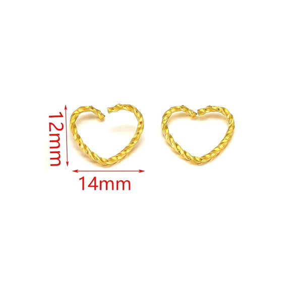 Stainless Steel Totem Twist Opening Loop Connector For Diy Jewelry Making Electroplated