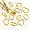 Stainless Steel Totem Twist Opening Loop Connector For Diy Jewelry Making Electroplated