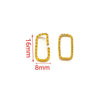 Stainless Steel Totem Twist Opening Loop Connector For Diy Jewelry Making Electroplated
