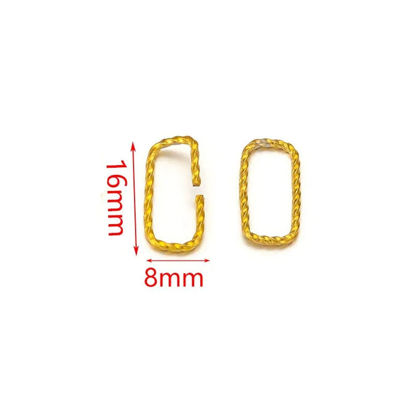 Stainless Steel Totem Twist Opening Loop Connector For Diy Jewelry Making Electroplated