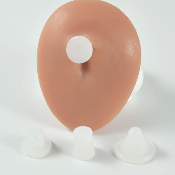 Stainless Steel Transparent Silicone Navel Plug Ring Multistyle Sharp Cone Conical Unisex Elegant