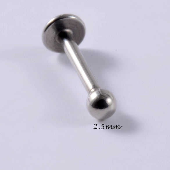 Stainless Steel Triangular Welding Punk Piercing Earrings With Tapered Outer Teeth And Steel Ball