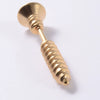Stainless Steel Triangular Welding Punk Piercing Earrings With Tapered Outer Teeth And Steel Ball