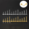 Stainless Steel Tshaped Push Pin Rod Piercing Jewelry Accessories Electroplated