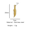 Stainless Steel Turtle Cross Paper Clip Marine Series Pendant Jewelry Electroplated