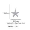 Stainless Steel Turtle Cross Paper Clip Marine Series Pendant Jewelry Electroplated
