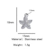 Stainless Steel Turtle Cross Paper Clip Marine Series Pendant Jewelry Electroplated