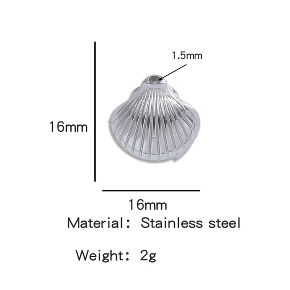 Stainless Steel Turtle Cross Paper Clip Marine Series Pendant Jewelry Electroplated