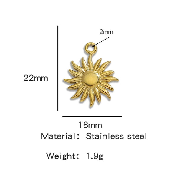Stainless Steel Turtle Cross Paper Clip Marine Series Pendant Jewelry Electroplated