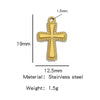 Stainless Steel Turtle Cross Paper Clip Marine Series Pendant Jewelry Electroplated
