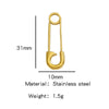 Stainless Steel Turtle Cross Paper Clip Marine Series Pendant Jewelry Electroplated