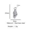 Stainless Steel Turtle Cross Paper Clip Marine Series Pendant Jewelry Electroplated