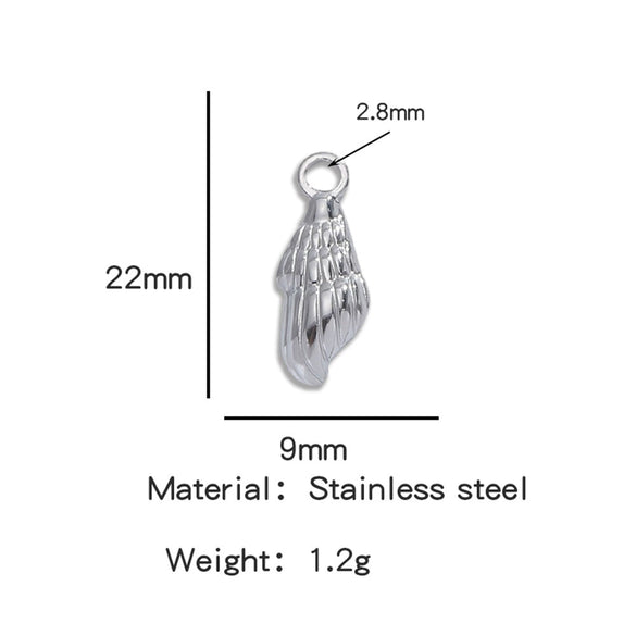 Stainless Steel Turtle Cross Paper Clip Marine Series Pendant Jewelry Electroplated
