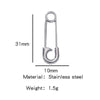 Stainless Steel Turtle Cross Paper Clip Marine Series Pendant Jewelry Electroplated