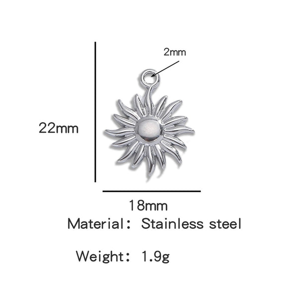 Stainless Steel Turtle Cross Paper Clip Marine Series Pendant Jewelry Electroplated