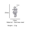 Stainless Steel Turtle Cross Paper Clip Marine Series Pendant Jewelry Electroplated