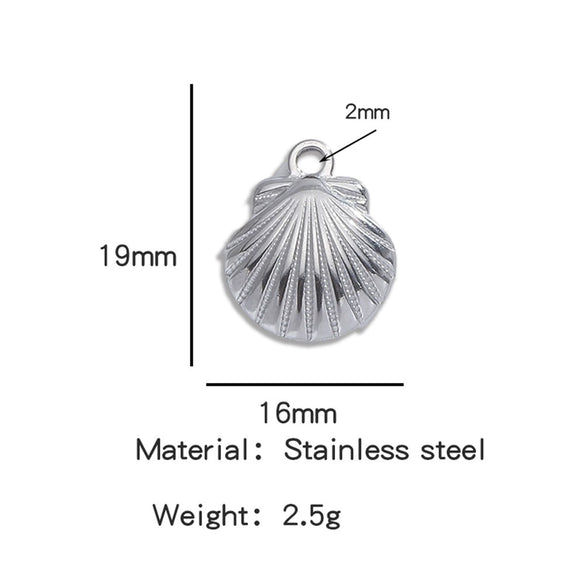 Stainless Steel Turtle Cross Paper Clip Marine Series Pendant Jewelry Electroplated