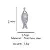 Stainless Steel Turtle Cross Paper Clip Marine Series Pendant Jewelry Electroplated