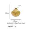 Stainless Steel Turtle Cross Paper Clip Marine Series Pendant Jewelry Electroplated