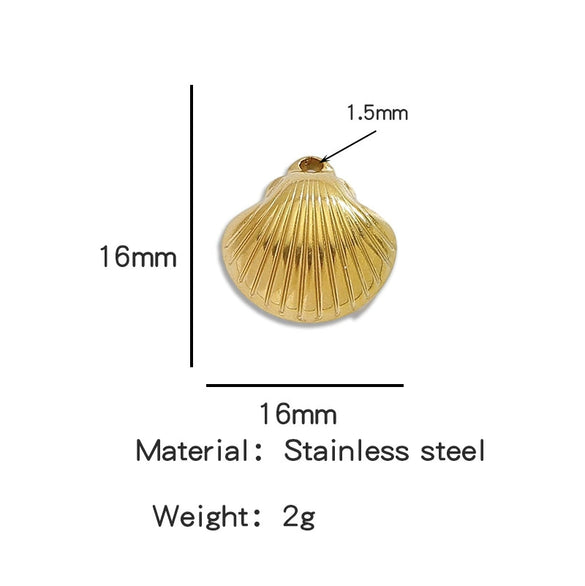 Stainless Steel Turtle Cross Paper Clip Marine Series Pendant Jewelry Electroplated