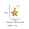 Stainless Steel Turtle Cross Paper Clip Marine Series Pendant Jewelry Electroplated