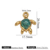 Stainless Steel Turtle Pendant Jewelry With Diamond And Electroplating