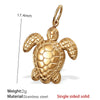 316L Stainless Steel Turtle Starfish Marine Life Pendant Jewelry Accessories Electroplated Diy Pendant Necklace