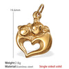 316L Stainless Steel Turtle Starfish Marine Life Pendant Jewelry Accessories Electroplated Diy Pendant Necklace