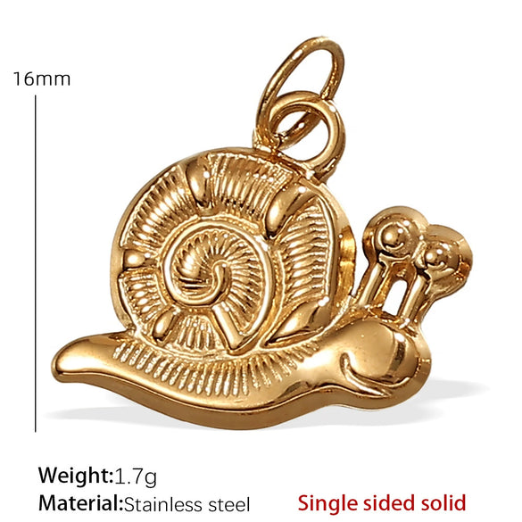316L Stainless Steel Turtle Starfish Marine Life Pendant Jewelry Accessories Electroplated Diy Pendant Necklace