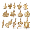 316L Stainless Steel Turtle Starfish Marine Life Pendant Jewelry Accessories Electroplated Diy Pendant Necklace