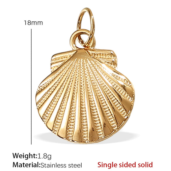 316L Stainless Steel Turtle Starfish Marine Life Pendant Jewelry Accessories Electroplated Diy Pendant Necklace