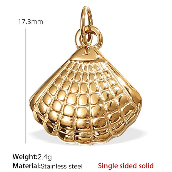 316L Stainless Steel Turtle Starfish Marine Life Pendant Jewelry Accessories Electroplated Diy Pendant Necklace