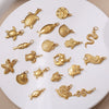 316L Stainless Steel Turtle Starfish Marine Life Pendant Jewelry Accessories Electroplated Diy Pendant Necklace