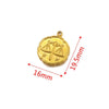 Stainless Steel Twelve Constellations And Fish Pattern Cartoon Pendant Necklace With Electroplating