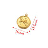 Stainless Steel Twelve Constellations And Fish Pattern Cartoon Pendant Necklace With Electroplating