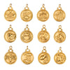 Stainless Steel Twelve Constellations Pendant Necklace Electroplating Accessories For Women