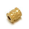 Stainless Steel Twill Pattern Beaded Jewelry Accessories With Electroplating