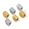 Stainless Steel Twill Pattern Beaded Jewelry Accessories With Electroplating