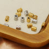 Stainless Steel Twill Pattern Beaded Jewelry Accessories With Electroplating